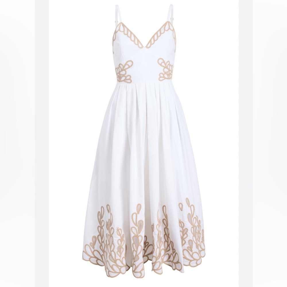 Cinq a Sept Trailing Peonies Maude midi dress